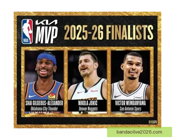 NBA体育道德风尚奖候选揭晓亚历山大阿德巴约霍福德领衔